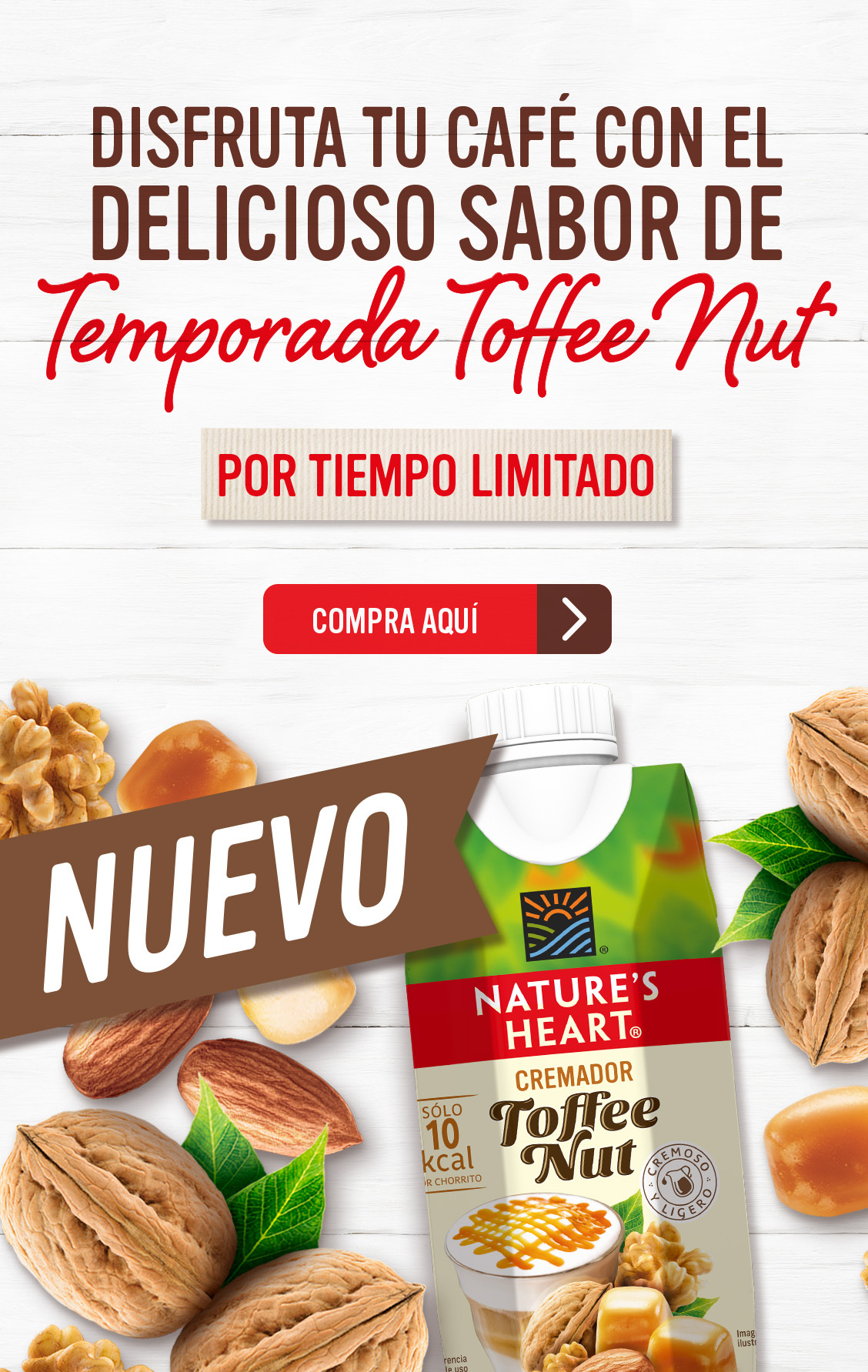 Cremador Toffe Nut Nature's Heart banner mobile