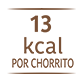13kcal por chorrito