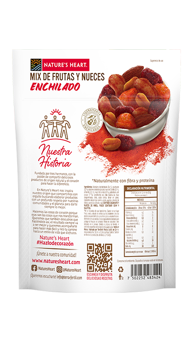Mix de Frutas y Nueces Enchilado sin azúcar 150 g 