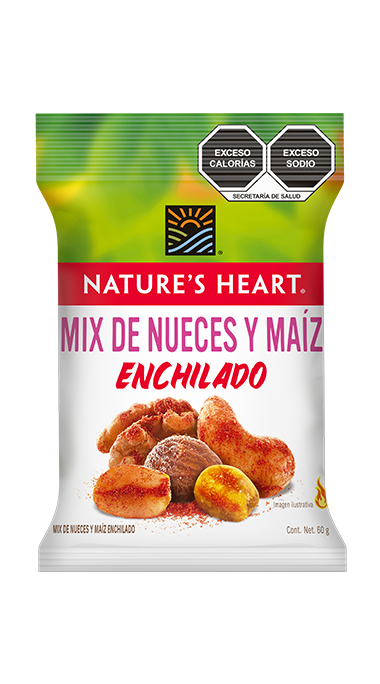 Mix de Nueces y Maíz Enchilado sin azúcar 60g