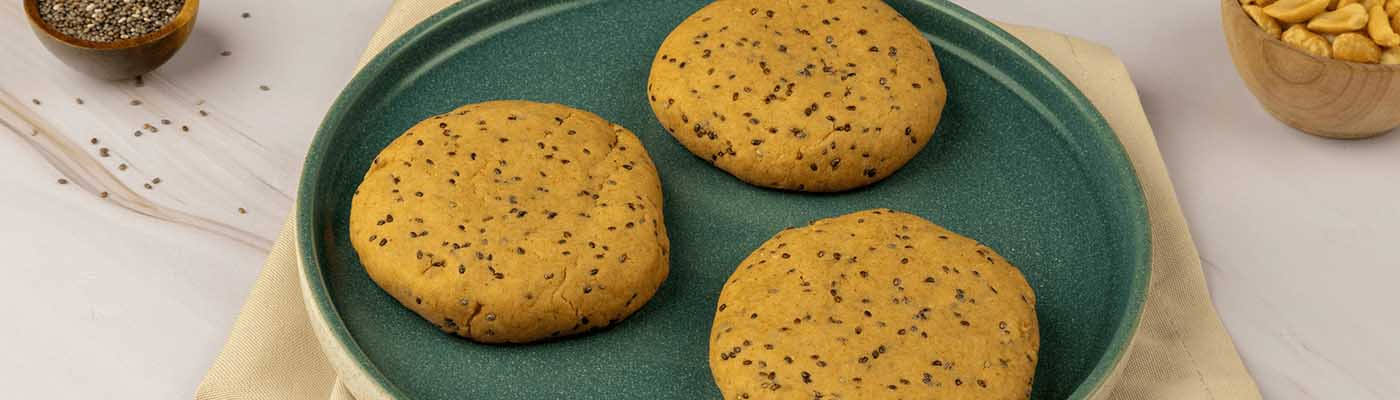 Peanut and chia cookies desktop